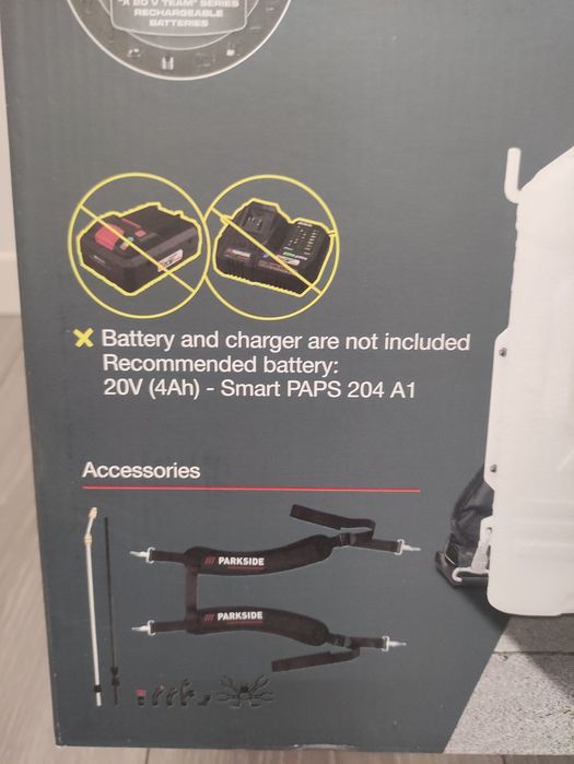 Pulverizator 20 V Parkside Performance pompa de stropit atomizor