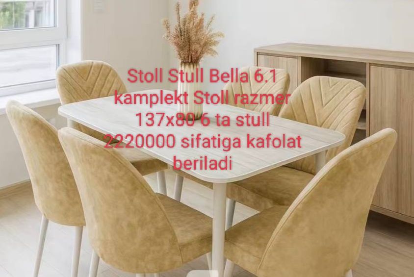 STOLL STULLARGA BYURTMA Olamiz eng arzon stullarimiz 150000 mingdan