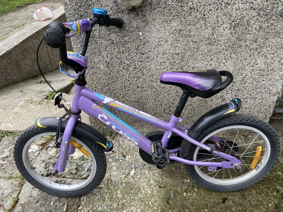 Лилаво Детско колело Cross