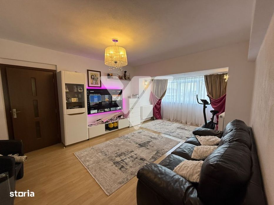 Apartament 3 camere mobilat 68 mp utili 2 bai pivnita Turnisor Sibiu — fotografia 1