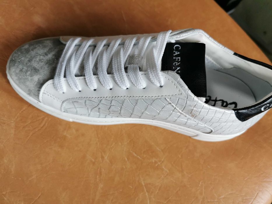 Италиански дамски кец-inмаратонка естествена кожа CAFENOIR