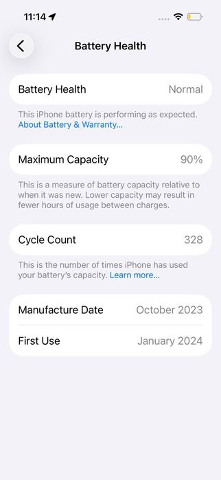 iPhone 15 128GB с гаранция до 05.01.2026