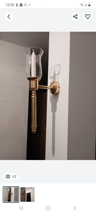 Vand 2 lampi cu lumanare