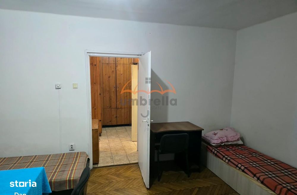 Apartament de inchiriat 2 camere, semidecomandat 46m², et.14, parcare