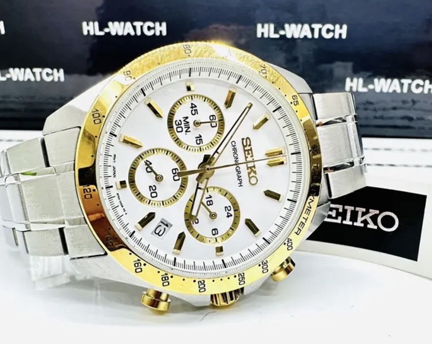 Чисто Нов Мьжки Часовник Seiko Spirit SBTRO24 Chronograph