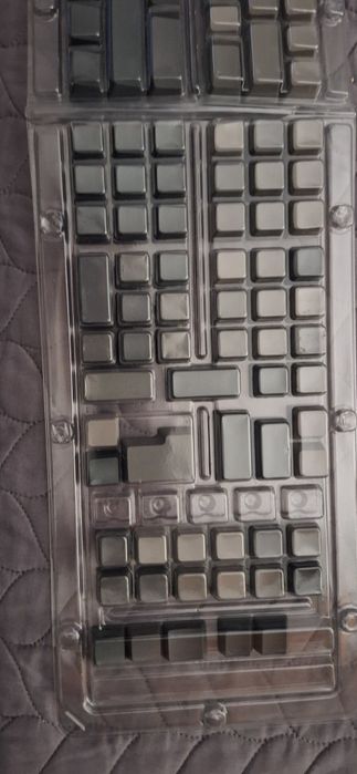 Keycaps side engraved Grey Gradient