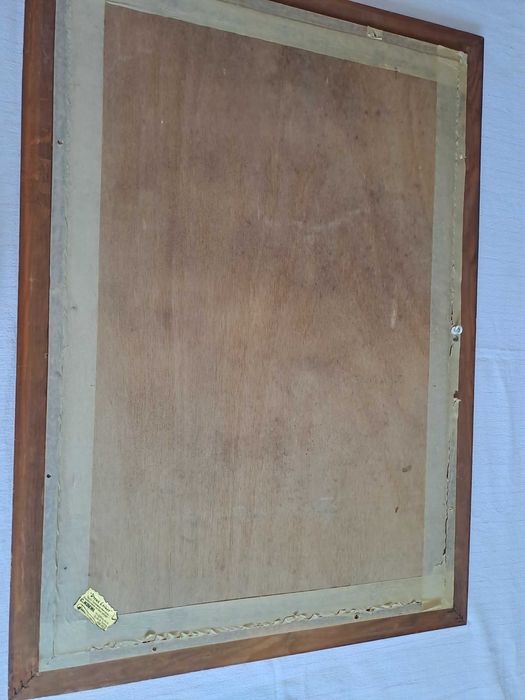 tablou pictura pe placaj 83/59 cm semnat
