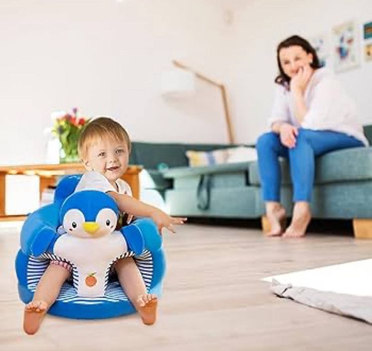 Мягкое кресло для малыша с ограничителями — с 6 месяцев