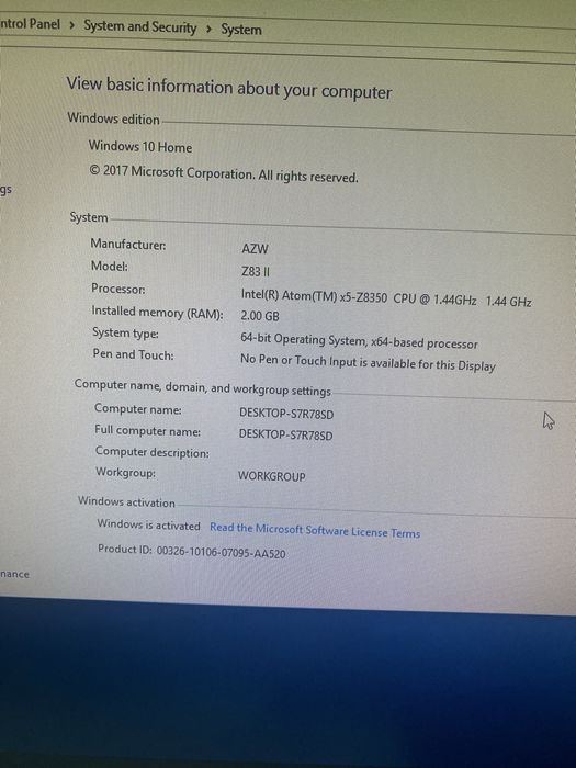 Mini PC Intel Z83