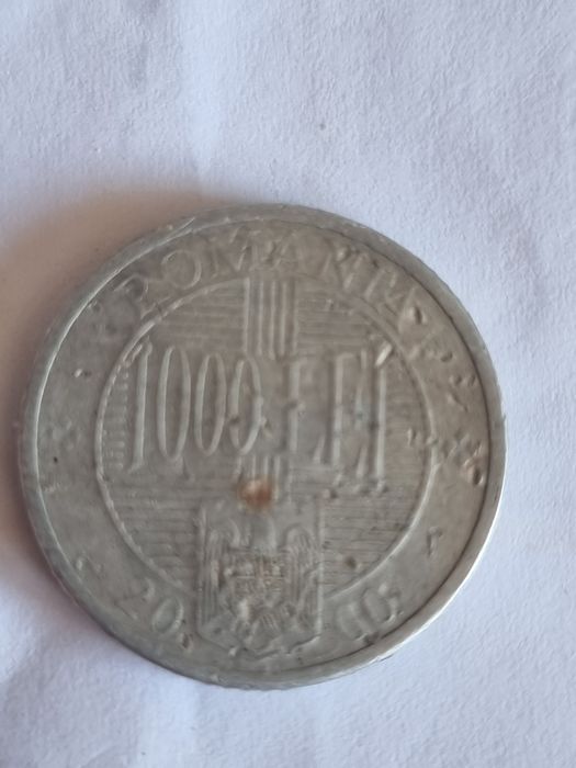 Monedă 1000lei Constantin Brâncoveanu.