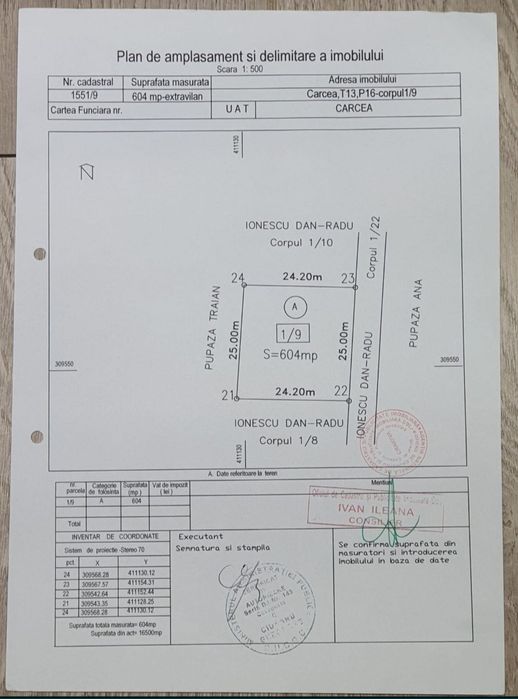 Teren Cârcea de vânzare