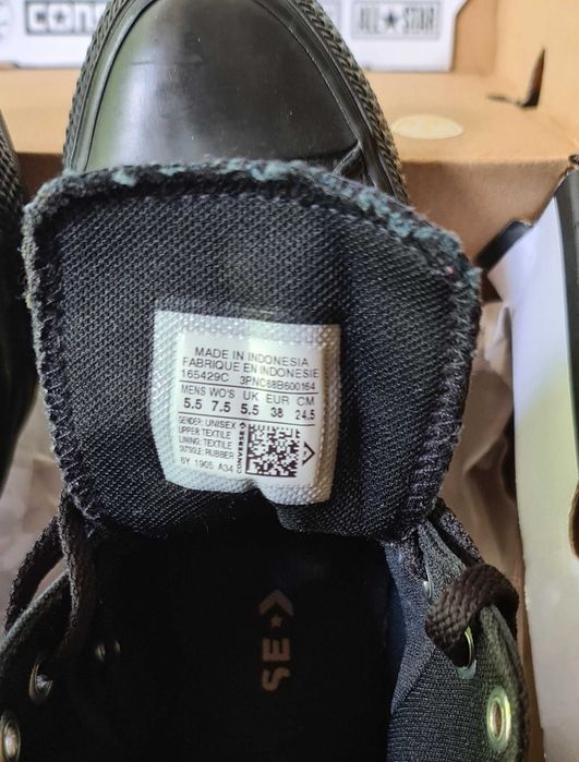 Converse ctas hi 165429c black/gunmetal/black