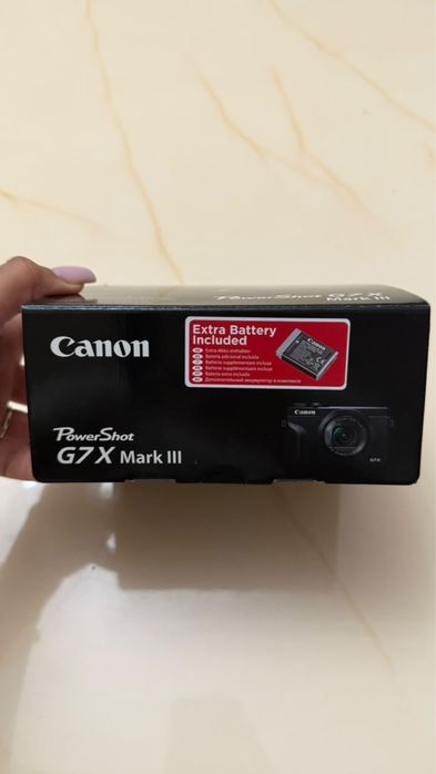 Фотокамера Canon PowerShot G7 X Mark III черный