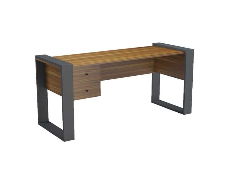 Бюро TONTEL с 2 чекмеджета,  ПДЧ, 160х60х73см, Два цвята