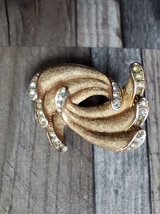 Винтидж брошки (ръчна изработка филигран), птица, панделка, гущер