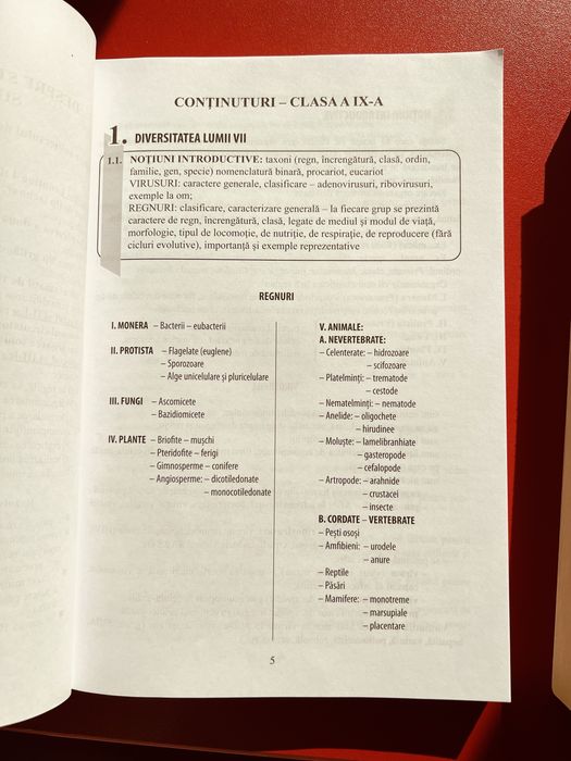 Manuale (BAC) biologie