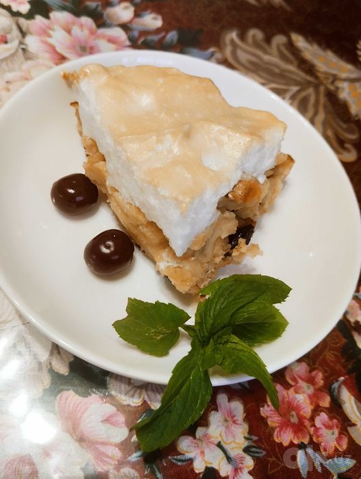 Яблочная нежность, Пирог без муки и дрожжей . Залейте без стресса