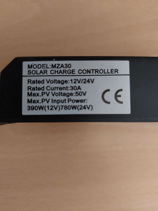Controler 30A Regulator Solar PWM 12V/24V, 780W(24V), cu 2 mufe USB 2