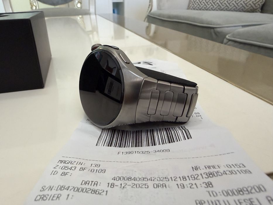 Huawei Watch 5 Titanium 46 mm – impecabil, factură și garanție Altex