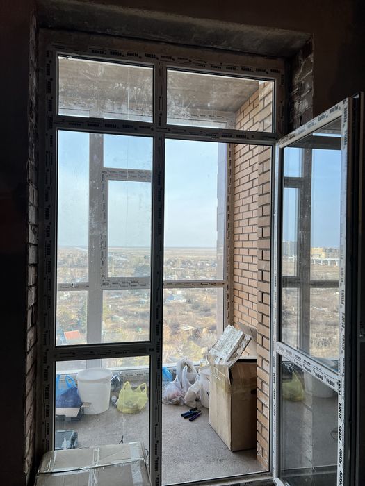 Продам 1,45*2.9 окно с дверью