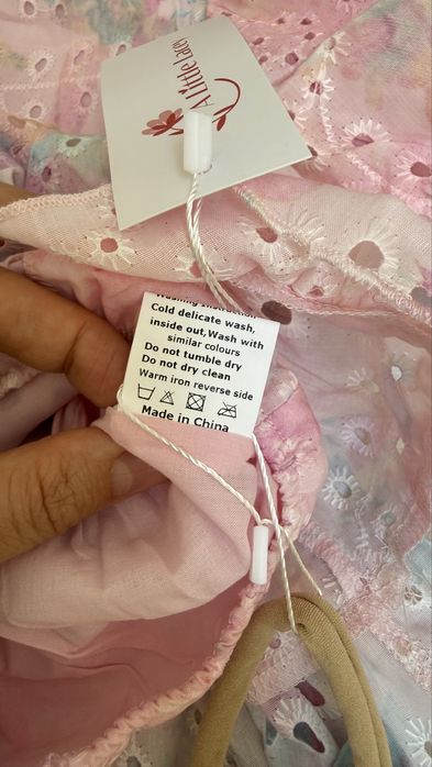 A Little Lacey romper/rochita 6-12 luni nou cu etichetă