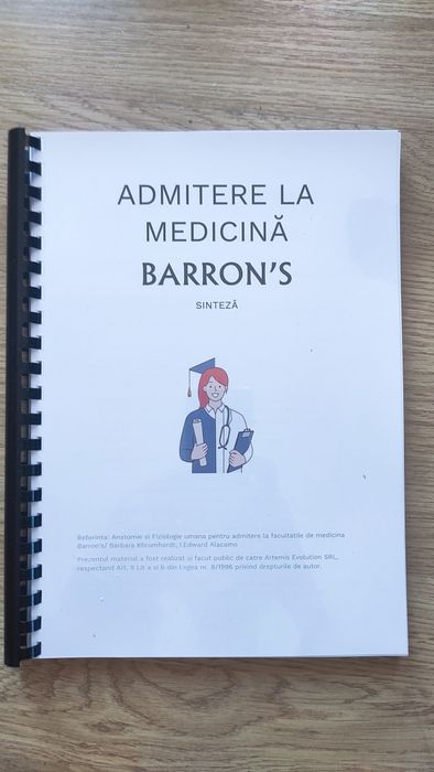 Sinteze Barron's Anatomie și fiziologie pentru admiterea la medicină