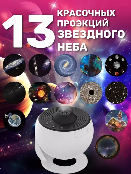 Проектор звездное небо Домашний планетарий космос Ночник светильник