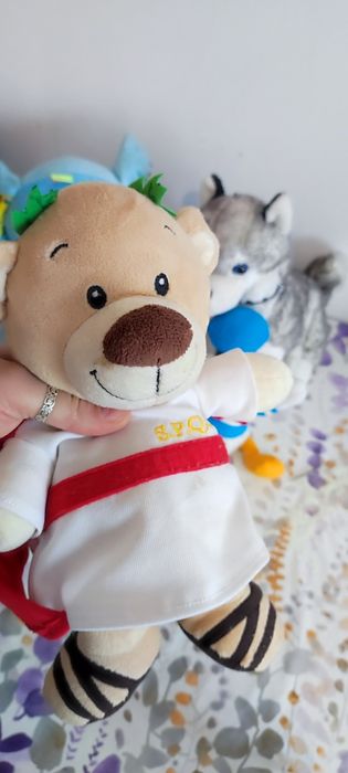 ЛОТ играчки за бебе, плюшени, дървен пъзел часовник