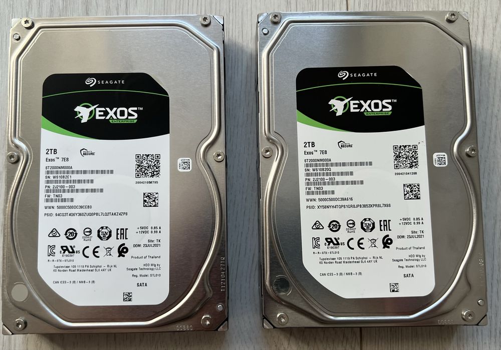 HDD-uri Seagate Exos 7E8 Enterprise SATA 3,5" (mai multe bucati)