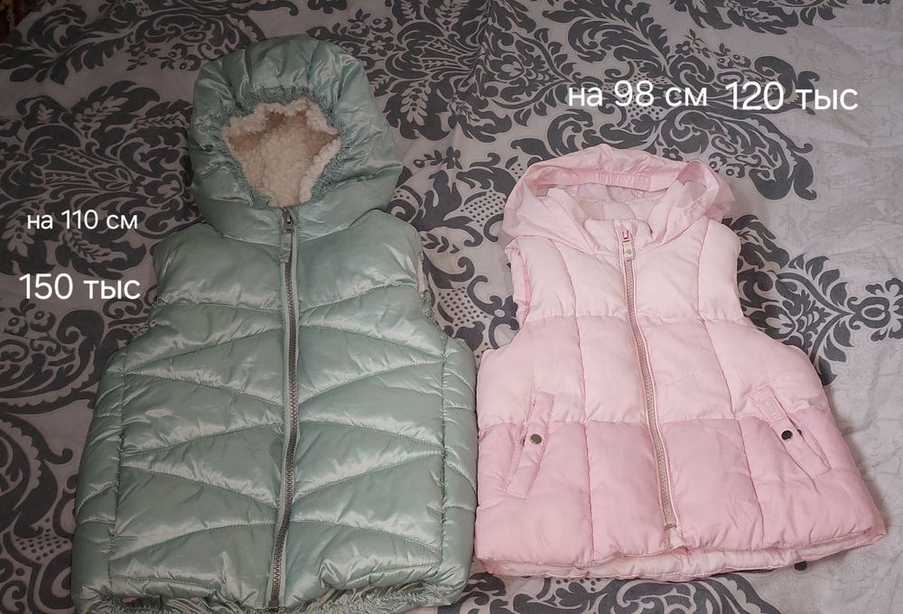 Штаны и кофточки, желетка (смотрите фото)