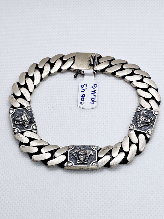 Vand bratara din argint 925 model cuban 42.11 g cod 43