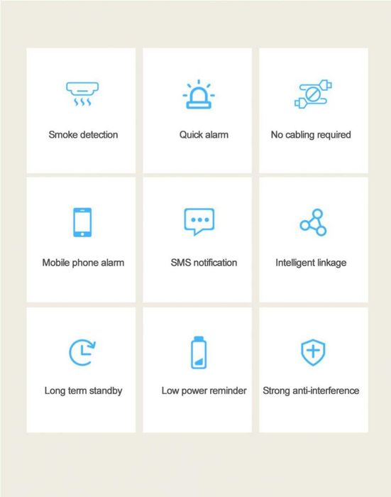 Смарт сензор за дим SMART Tuya Wifi 9V