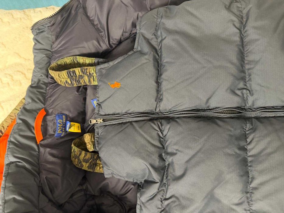 Costum iarnă Ralph Lauren – geacă și salopetă, 4–5 ani 300 lei