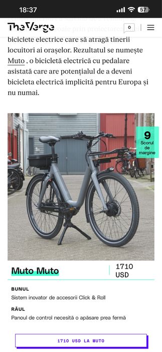 Bicicleta electrica MUTO MUTO