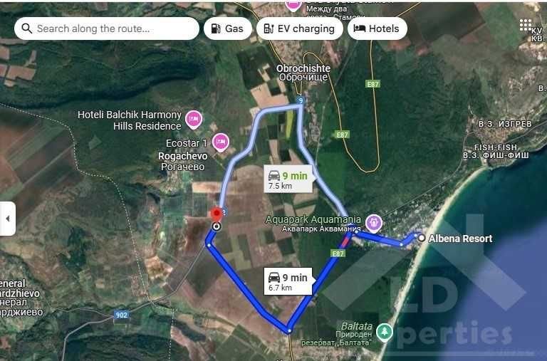 Парцели в м-т "Пандаклията", с.Рогачево