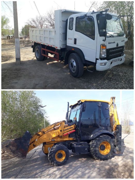 2-та техника Экскаватор погрузчик Liugong 777A, Хово 10 тонна срочно