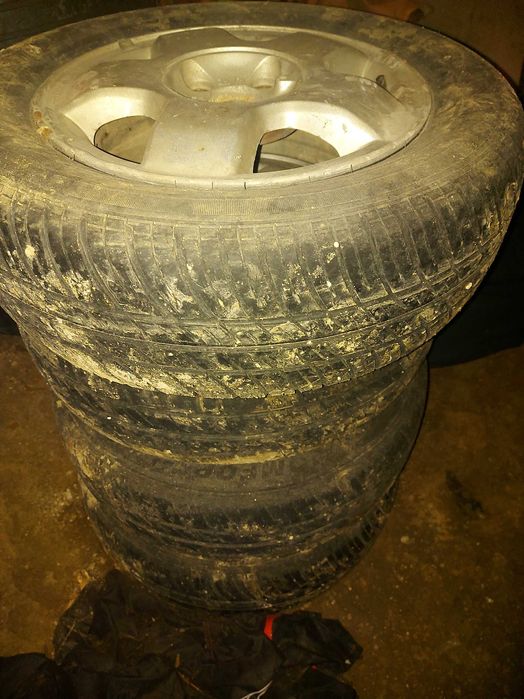 Jante aliaj cu cauciucuri vara R14 4*100