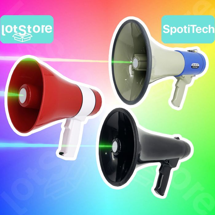 Рупор громкоговоритель мегафон для усиления голоса с диктофоном купить