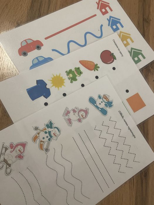 Развивающие, многоразовые игрушки для обведения