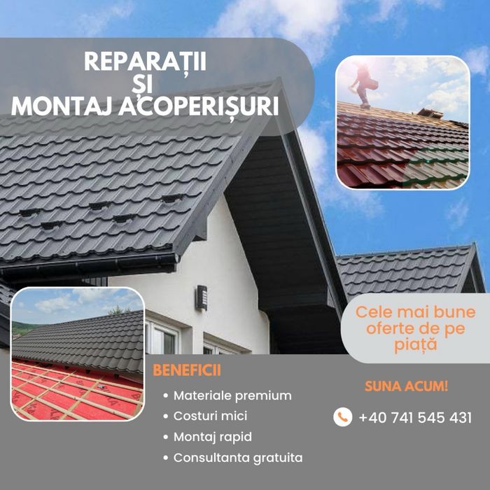 Executam montaj acoperisuri reparati