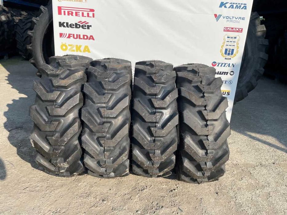 Cauciucuri noi 12.5/80-18 cu 12 pliuri industriale pentru buldo fata
