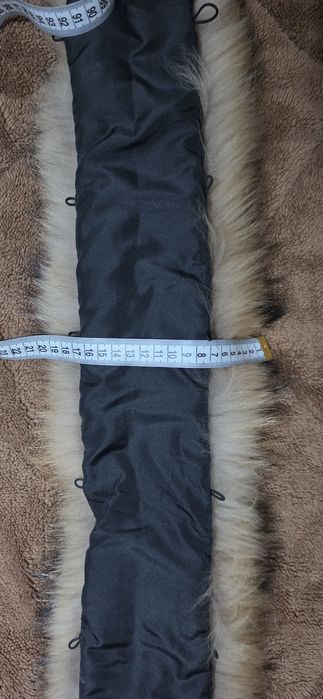 Естествен пух от енот за гугла на яке