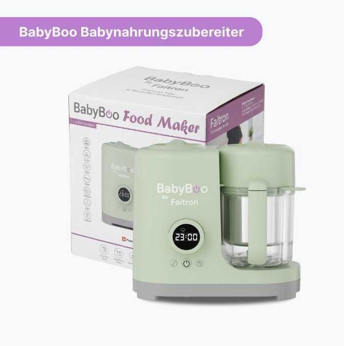 BabyBoo 7-in-1 Уред за Приготвяне на Бебешка Храна