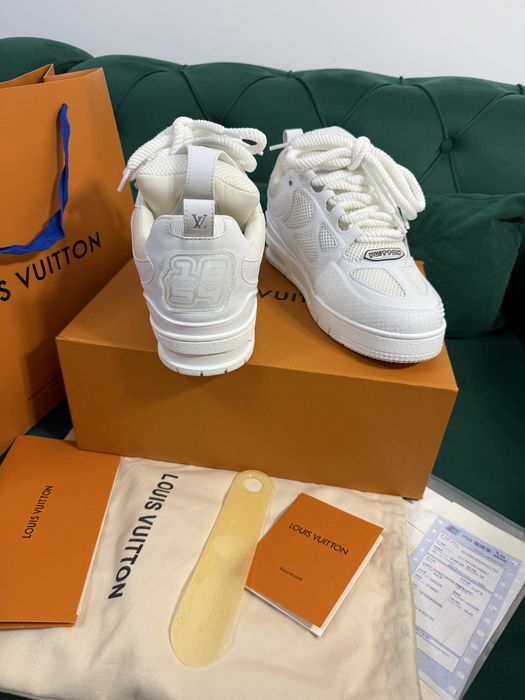 Adidasi Louis Vuitton Skate piele naturala 100% Full Box colectie noua