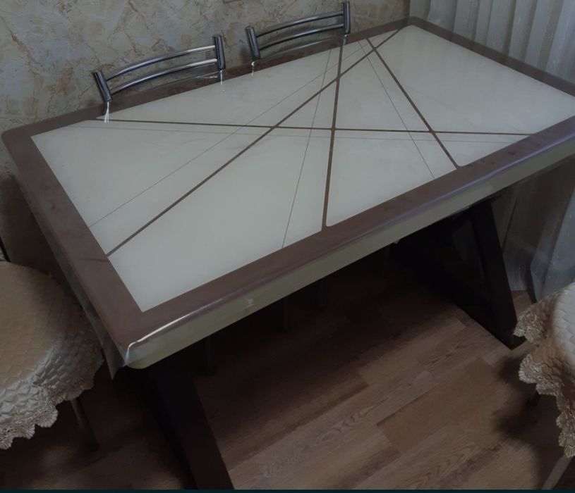 Стол стеклянный 120 :80