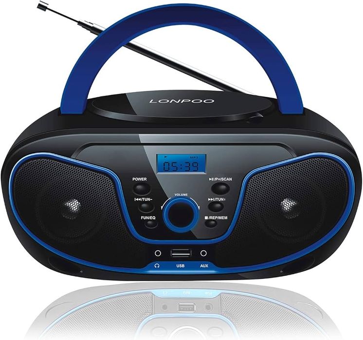 Radio-casetofon portabil cu CD player