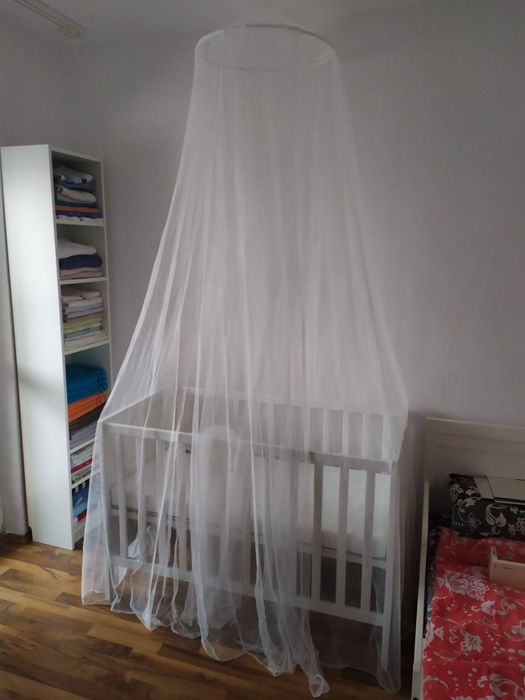 Pătuț Sundvik Ikea + saltea Skonast