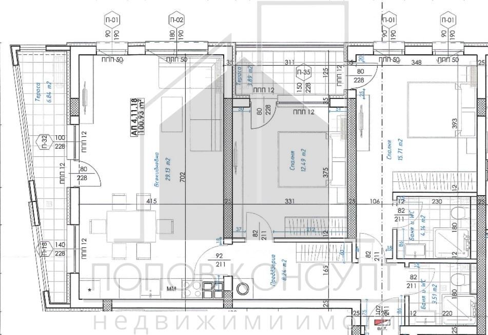 Продава се Тристаен апартамент в Пловдив, Кършияка - 130 кв.м за 1154 €/кв.м - Снимка #11