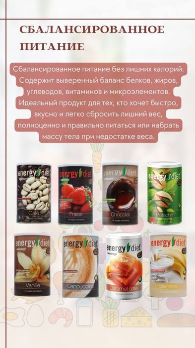 Коктейли Enerdy Diet