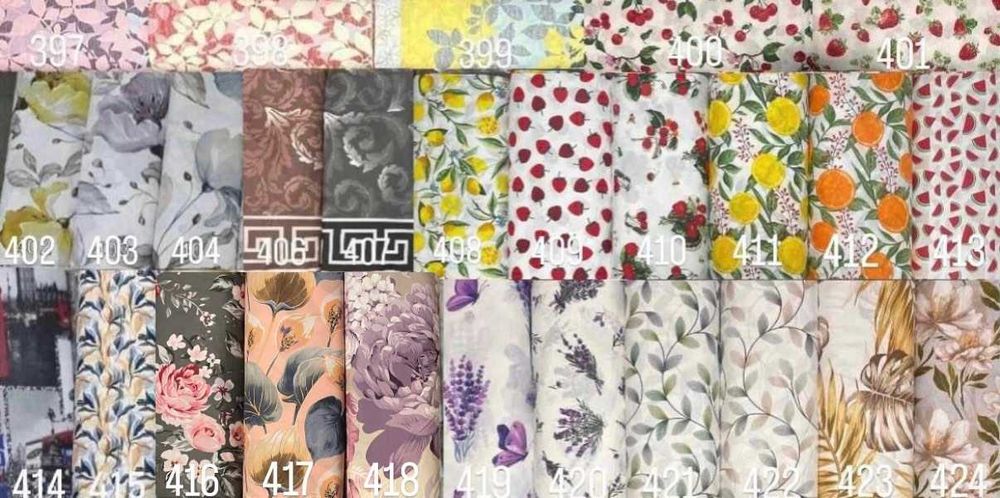 Платове за чаршафи 100% памук, ранфорс, тензух, бархет, американ, хасе